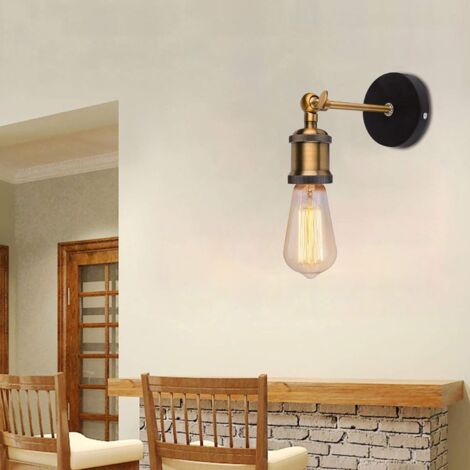 2 Pièces, Applique Murale Antique Rétro Applique Murale D'Intérieur Moderne Lampe Murale Vintage E27
