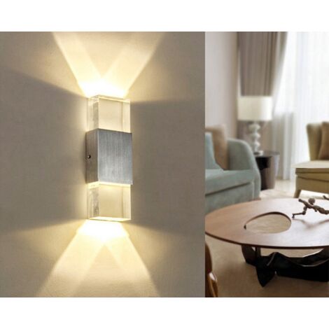 Applique Murale En Acrylique, Applique Murale Moderne Blanc Chaud, Applique Murale D'Intérieur Led 6W Pour Salon, Chambre À Coucher