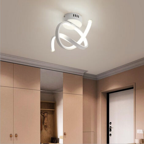 2X Plafonnier Led Moderne Blanc Lampe De Plafond Acrylique Plafonnier Créatif Pour Chambre À Coucher, Cuisine, Salon, Restaurant, Balcon, Blanc Froid