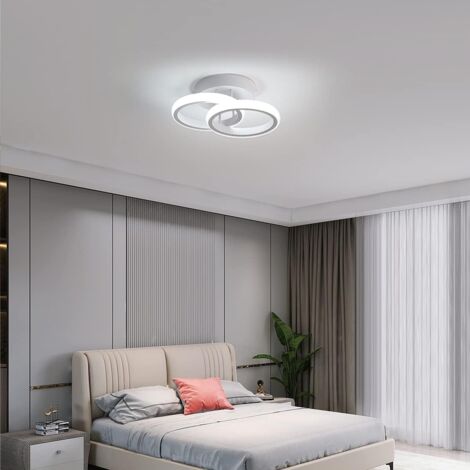 Luminaire Plafonnier Acrylique Plafonnier Led Moderne Blanc Lampe De Plafond Créatif Cercle Pour Cuisine, Salon, Couloir, Restaurant, Blanc Froid