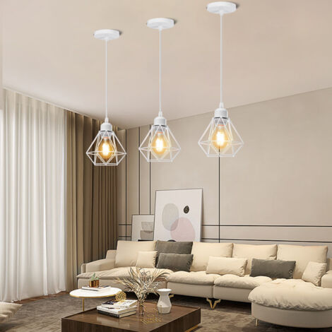 Uto Rétro 3 Luminaires Suspensions Luminaire Industrielle en Barre