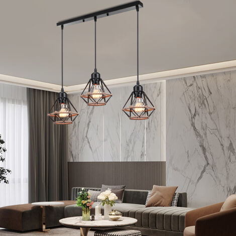 Lustre Suspension Industrielle Vintage Luminaire Plafonnier Abat-jour en Métal Lampe à Suspension Ajustable E27 27CM Argenté - 1Pcs