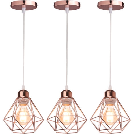 RÉTRO LED PLAFOND Suspendu Lampe la Vie Ess Chambre Éclairage Verre EUR 239,61 - FR