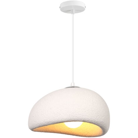 30CM Lustre Personnalisé Créatif D'Intérieur Plafonnier Rétro E27 Suspension Lustre Moderne Blanc