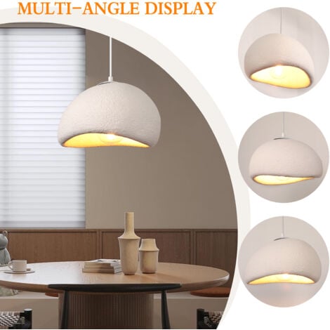 30CM Lustre Personnalisé Créatif D'Intérieur Plafonnier Rétro E27 Suspension Lustre Moderne Blanc