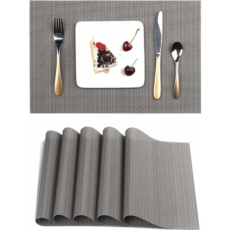 Norcks Lot De Sets De Table Tiss Lavable Napperons Pour Cuisine Ou