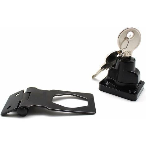 Moraillon De Sécurité - Lot De 10 Loquets Métal Pour Porte, Portail, Armoire (2.7 Pouces) - Avec Trou Pour Cadenas - Finition Argent