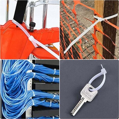 Serre-cables électriques 400 mm x 7.6 mm, Attache Cable, Serre