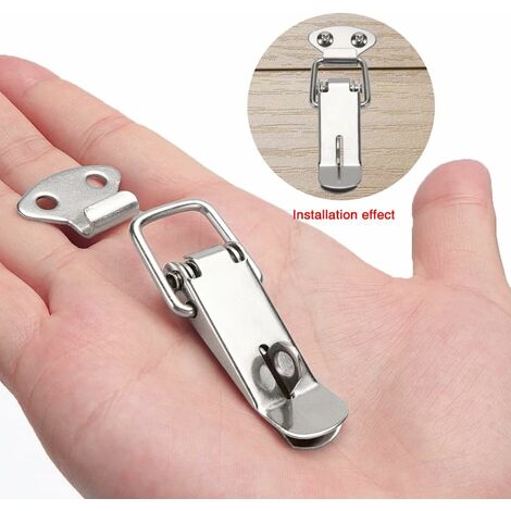 Fermoir A Levier 4 Pièces Fermeture à Ressort Loquet Bascule Petit Verrou De Tension Serrure à