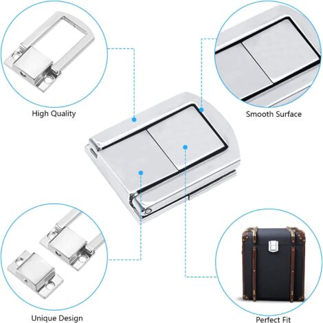 Serrure Coffre En Bois Cadenas Fermoir Moraillon Loquet De Porte En Acier Inoxydable 304 4 Fermoir Boite En Bois
