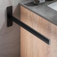 Porte-Serviettes Sans Perçage Wow!Kitchen - Acier Inoxydable Noir Design Allemand