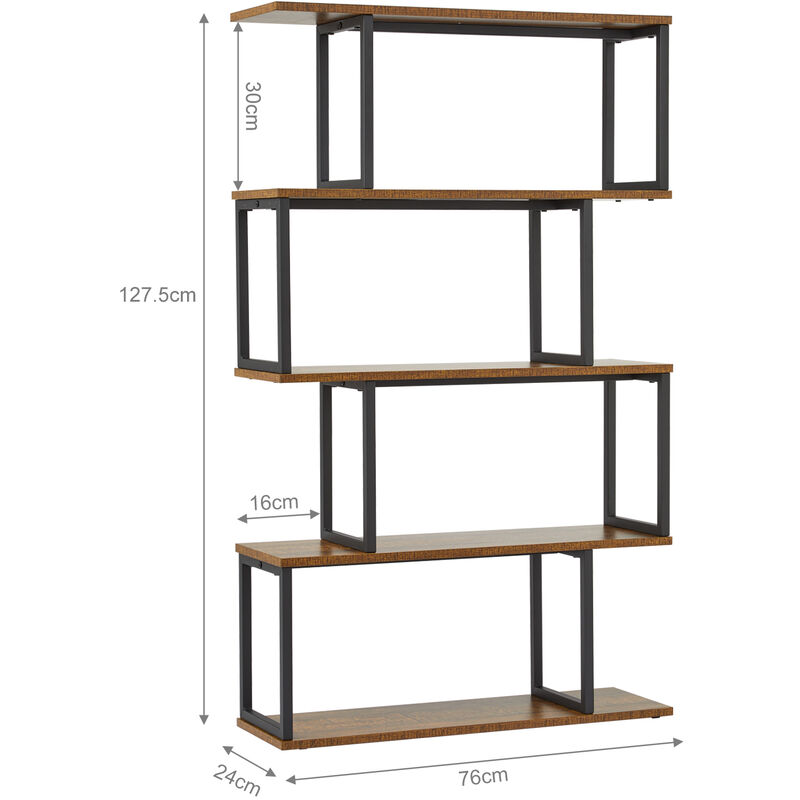 Acheter en ligne VASAGLE Étagères (20 cm x 20 cm x 127.5 cm, Bois