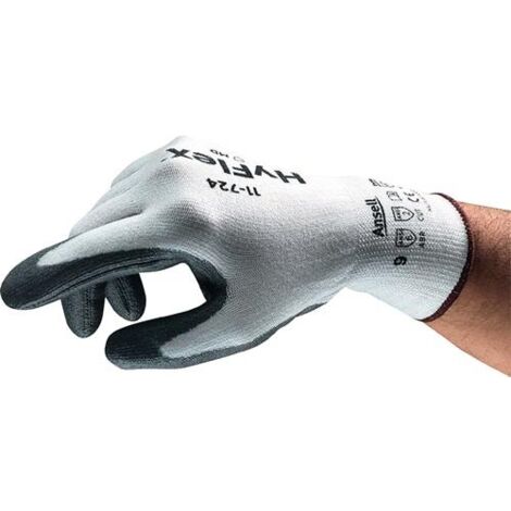 ANSELL Schnittschutzhandschuhe HyFlex® 11-724 Größe 9 weiß/grau ( 4000371569 )