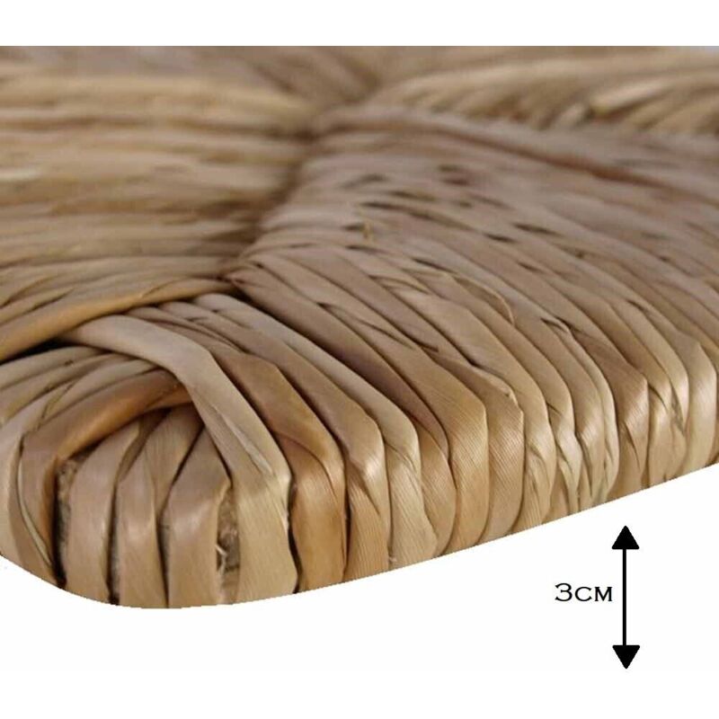 Chaise De Remplacement En Paille Naturelle Modèle C2000 - Pour 4 Personnes, Capacité 79kg