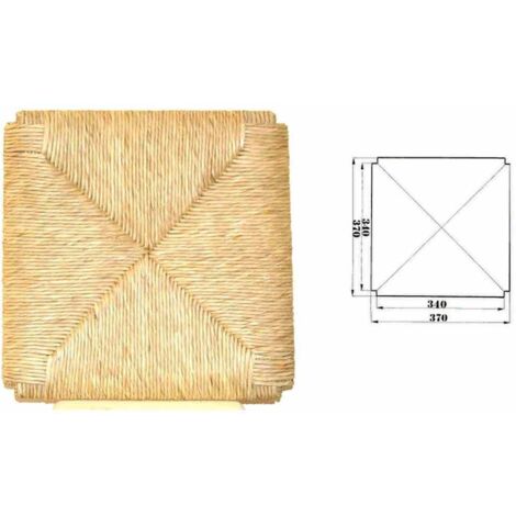 Okaffarefatto – Galette de chaise en paille modèle 998 – Dimensions 37x34cm – Épaisseur 2,5cm – Remplacement facile pour chaises Siegfried