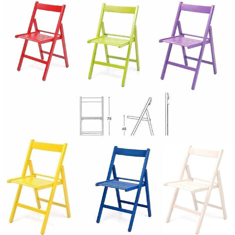 Lot de 6 Chaises pliantes effet velours - Bleu