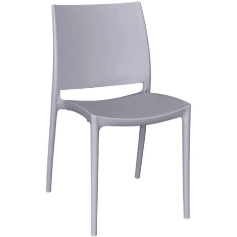 Chaise Altea Blanche En Plastique - Modèle Confort Pour Intérieur/extérieur Neuf
