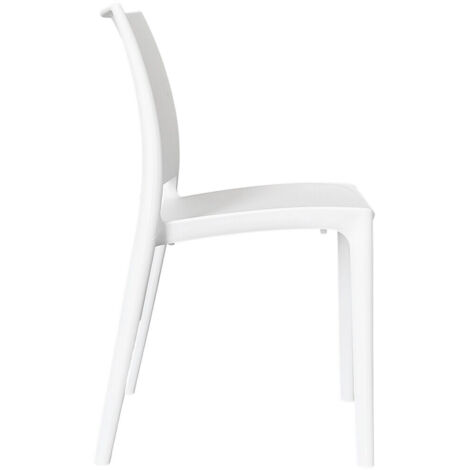 Chaise Altea Blanche En Plastique - Confort Et Design Moderne Pour Intérieur Ou Extérieur