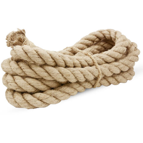 Corde de jute 26 mm x 10 m, ficelle de chanvre naturel à faire soi-même, jardin (1/5)