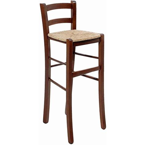 Tabouret en bois avec Dossier