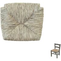 Okaffarefatto – Galette de chaise enfant en paille de rivière – Remplacement facile pour chaises de petite taille – Adaptée pour restaurants et bistrots