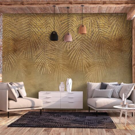Papier peint Sunny Leaves - First Variant - 150 x 105 cm (1/4)