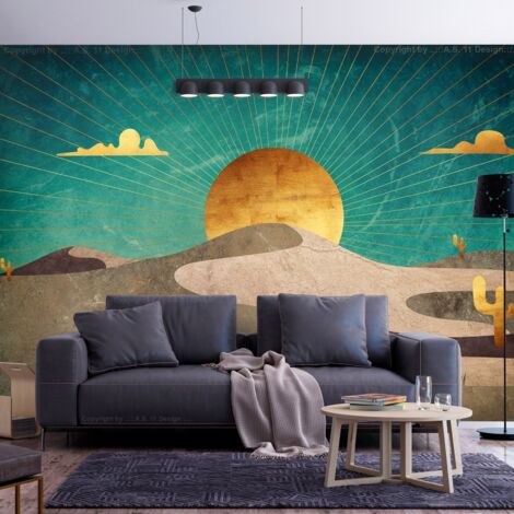 Papier peint Morning in the Desert - 450 x 315 cm (1/4)