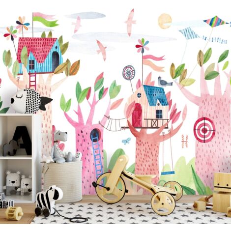 Papier peint Tree Houses - 150 x 105 cm (1/4)