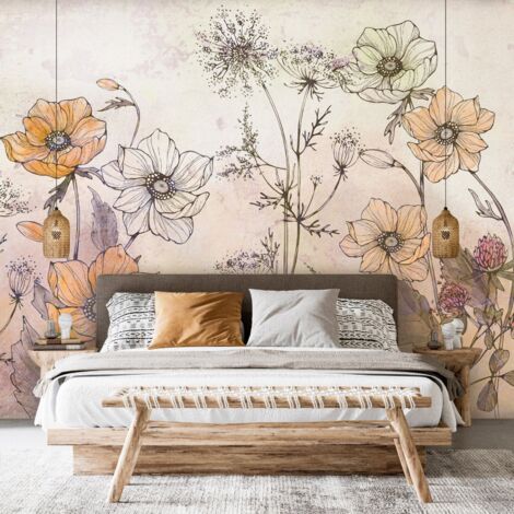 Papier peint Day in the Meadow - First Variant - 200 x 140 cm (1/4)