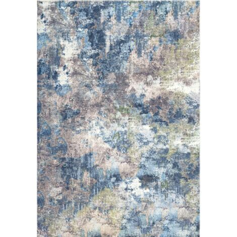 Tapis multicolore élégant à poil court doux - 230 x 160 cm