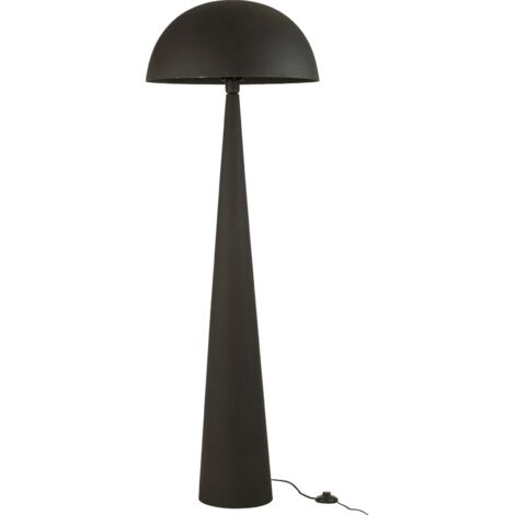 Lampe champignon métal mat noir design contemporain élégant - Noir mat profond (1/3)