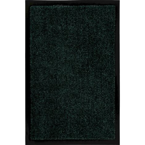 Tapis d entrée vert antidérapant en polyamide robuste - 120 x 80 cm