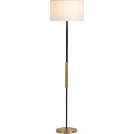 Élégance et lumière : Lampadaire Noir et Or - Noir élégant avec touches dorées (1/2)
