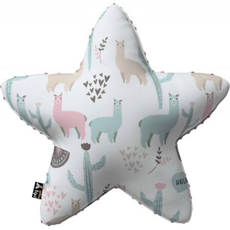 Coussin étoile Magic avec minky (1/4)