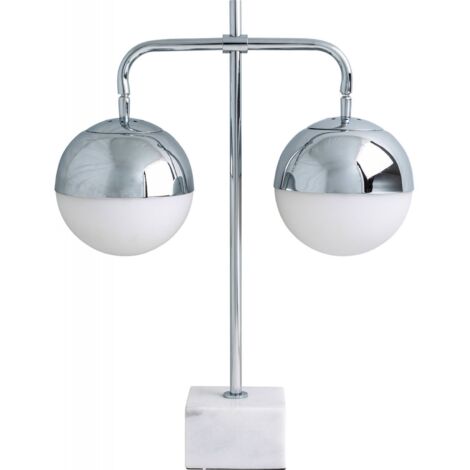 Lampe de salon - Blanc, Argent (1/3)