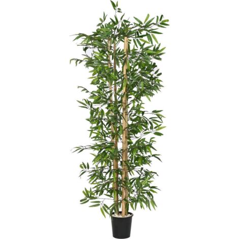 bambou artificiel vert naturel déco ambiance zen salon - vert bambou naturel (1/4)