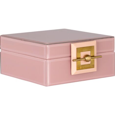 Boîte Bijoux Bodine Rose Élégance - Rose tendre avec accents dorés (1/5)