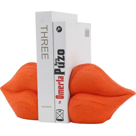 Porte-Livre Lips Design Élégant - Orange Vibrant Style Lèvres (1/5)
