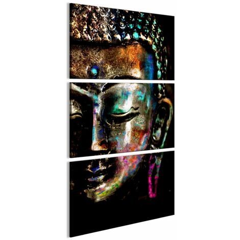 Tableau Bouddha paisible - 60 x 120 cm (1/4)