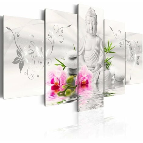 Tableau Bouddha grand format : toile salon zen