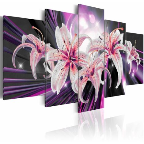 Tableau inspiration violette - 200 x 100 cm