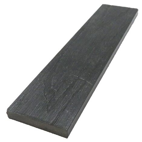 Rodapié de composite coextruido - Color: Gris antracita, Grosor: 10 mm, Ancho: 52 mm, Largo: 200 cm