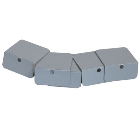 Topes de aluminio para perfil de remate de policarbonato (pack 5 uds) - 16 mm