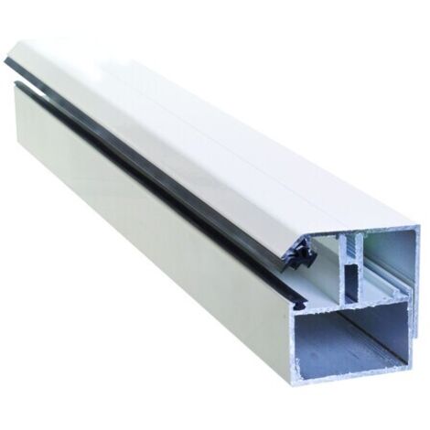 Perfil de remate de aluminio lacado blanco RAL 9010 para policarbonato 16/32 mm - 3 m