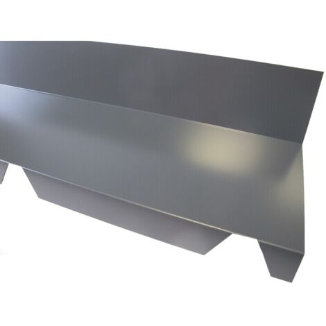 Cumbrera dentada de pared para panel sándwich 1045 - Gris antracita RAL 7016 - 2100mm