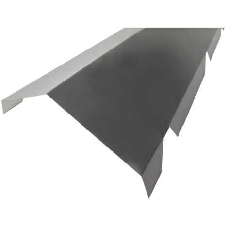 Cumbrera dentada doble para panel sándwich 1045 - Gris antracita RAL 7016 - 2100x450x260mm