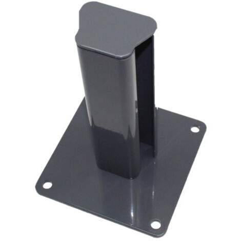 Tapa gris antracita RAL 7015 para poste de valla multiusos - 2mm de grosor, 6.4x7.8cm