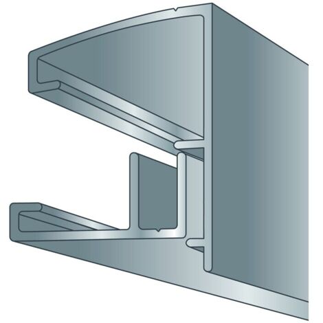 Perfil de aluminio atornillable para borde de cubierta de policarbonato - 10/16/32 mm x 3 m