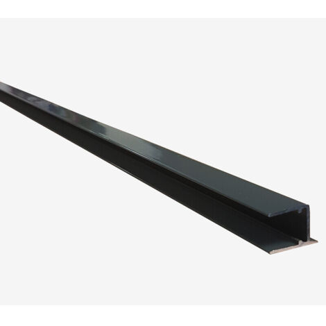 Perfil de cierre para placa de policarbonato alveolar 32 mm - Gris antracita RAL 7016, 1,25 m