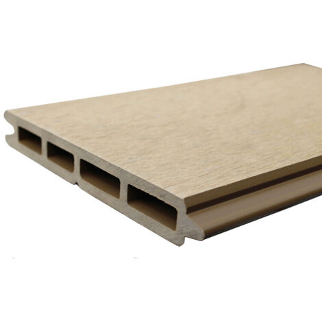 Lama valla composite 148x15,6 cm beige claro 19mm